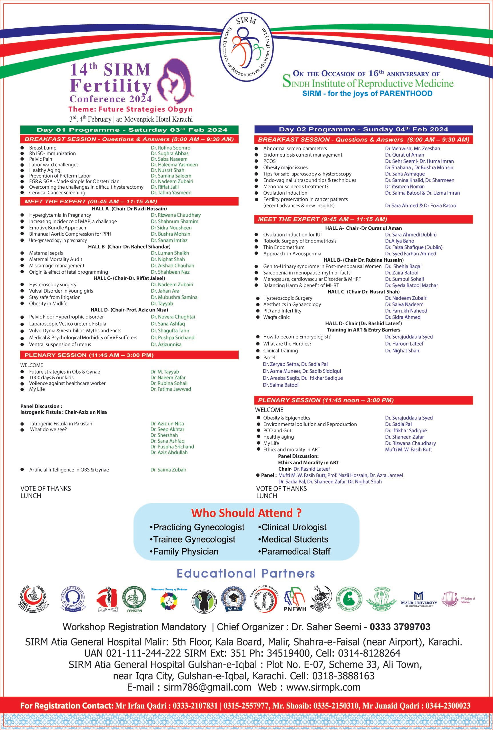 14 Fertility Conference 2024 Sindh Institute Of Reproductive Medicine   SIRM MAIN POSTER 2024 Copy 